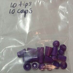 A large batch of lace lockets and lace tips in different colors + 150 pieces